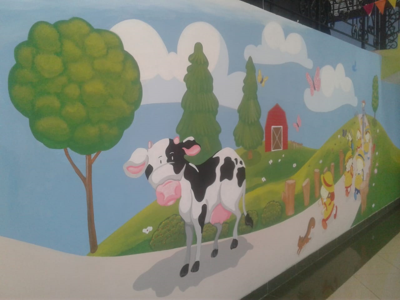 Contoh Lukisan Mural Binatang Sederhana