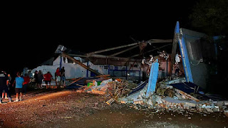 Vendaval causa destruição em comunidade rural de Maripá, no Oeste do Paraná