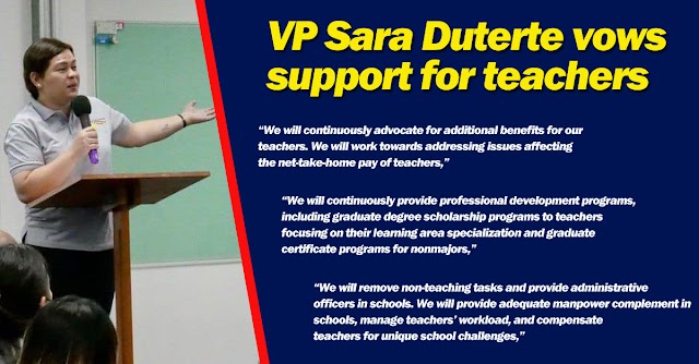 VP Sara Duterte vows support for teachers