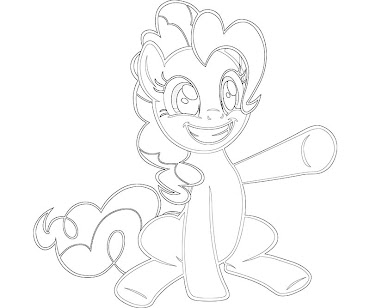 #13 Pinkie Pie Coloring Page