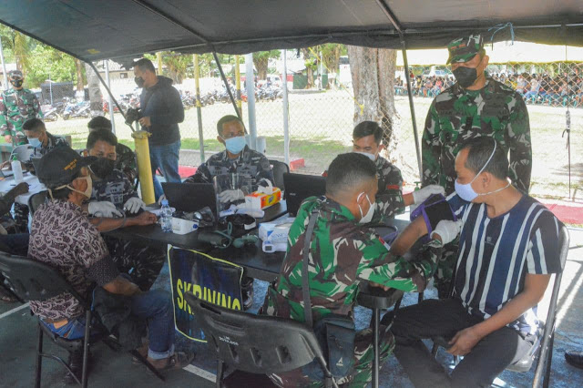 Di Hari Kedua, 1903 Orang Ikuti Serbuan Vaksinasi TNI-Polri dan Pemkot Jayapura Tahap Dua