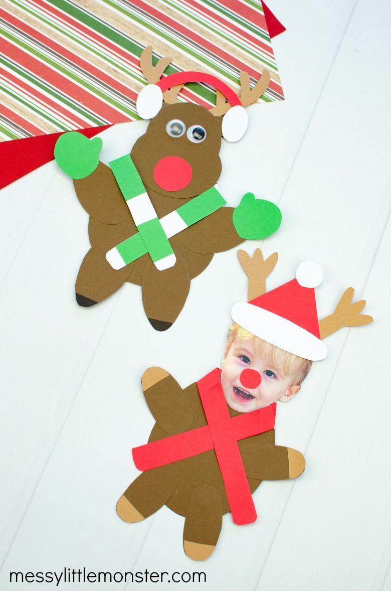 Reindeer paper craft for kids