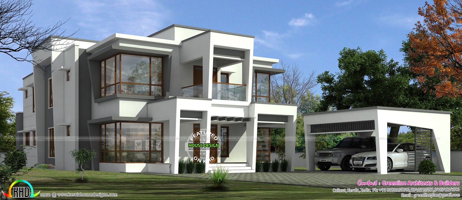  Most modern  house  in 2019 Kerala home  design  and floor plans 