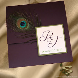 peacock wedding invitations1