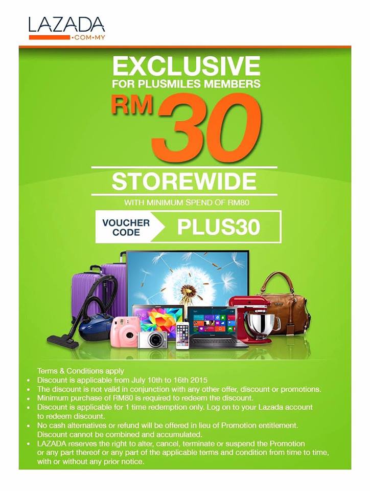 Lazada RM30 Discount with Minimum Spend of RM80 Purchase ...