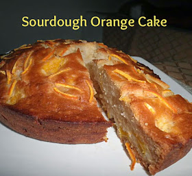 Sourdough Orange Cake Recipe @ treatntrick.blogspot.com