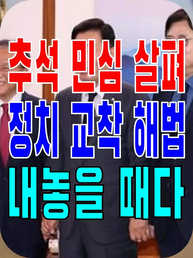 2023.10.03(화) 21개 언론사 사설모음 [새벽창] 추석 민심 살펴 정치 교착 해법 내놓을 때다