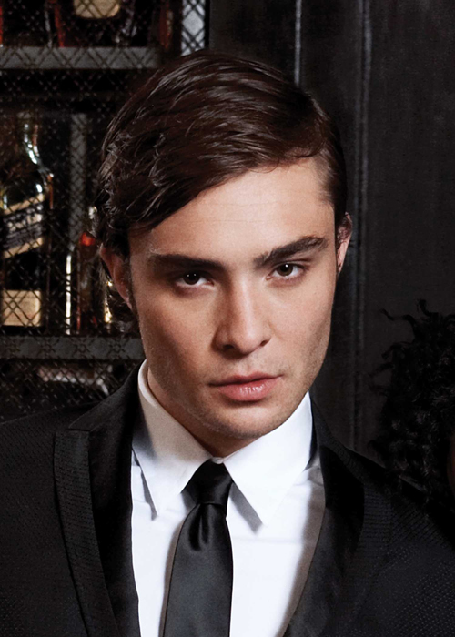 Chuck Bass Ed Westwick his hair sucks in Gossip Girl 