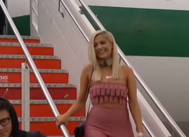  Bebe Rexha arriving in Tirana Airport