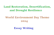 Essay on Land Restoration, Desertification, and Drought Resilience