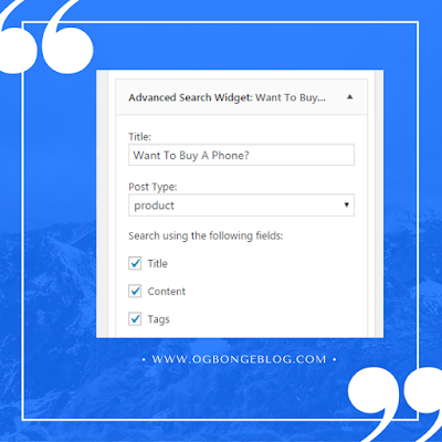 woocommerce product search widget