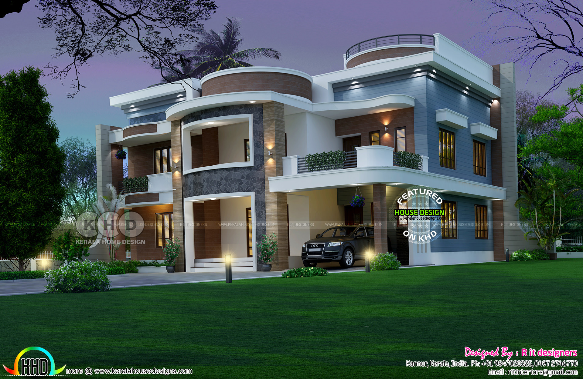 Astounding 6  bedroom  house  plan Kerala home  design  and 