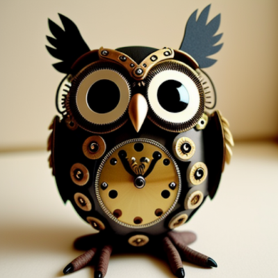 Steampunk Clockwork Owl Statue Miniature 3D amazingwallpapersa blogspot com (36)