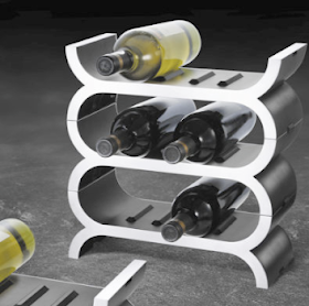stainless steel stacking wine rack