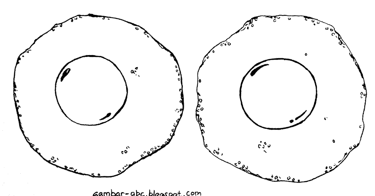 Mewarnai Telur Ceplok Mata Sapi Contoh Gambar Mewarnai