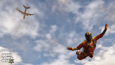 Grand Theft Auto V Skydiving Funny Video Pics