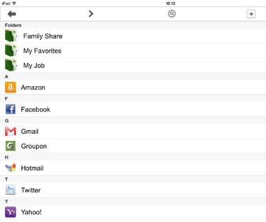 iPassword Manager Free for iPad and iPhone