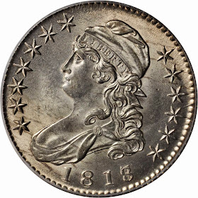 US Coins 1818/7 Capped Bust Half Dollar