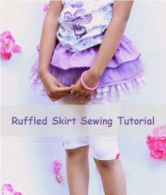 DIY ruffled tulle skirt pattern