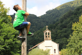 Cucaña de las fiestas de El Regato