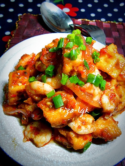 SAMBAL TAUHU DENGAN UDANG  Fiza's Cooking