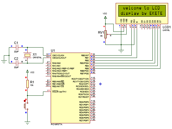 Interfacing LCD