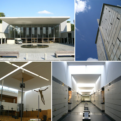 the Cathedral, Bell Tower, cruciform skylight & the Columbarium