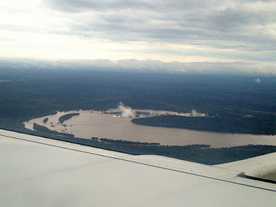 Cataratas do Iguaçu vistas do avião