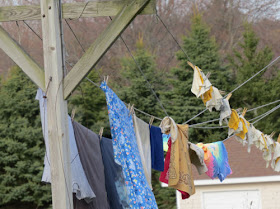 clothes on clothesline