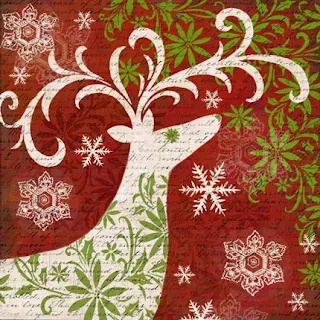 Red Vintage Christmas backgrounds.