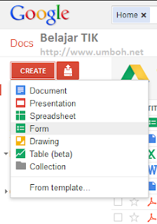 Membuat Form Soal pada Google drive