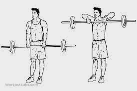 Upright barbell row