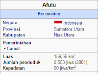 Kode Pos Kecamatan Afulu, Kabupaten Nias Utara