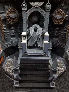Emperor Golden Throne Warhammer 40k Blanchitsu Grimdark conversion diorama