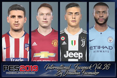 PES 2019 Facepack International vol 26 by Jonathan Facemaker