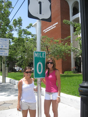 Key West, Florida, Amy, Shannon, Mile 0 sign, vacation, wedding