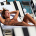Jesica Cirio shows off her ass wearing a leopard print thong bikini in Miami.