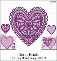 ODBD Custom Ornate Hearts Dies