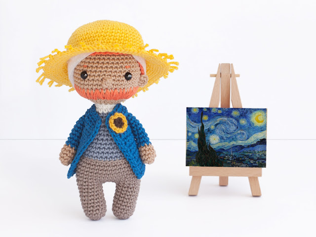 amigurumi-Vincent-van-gogh-mini-amourfou-crochet-doll