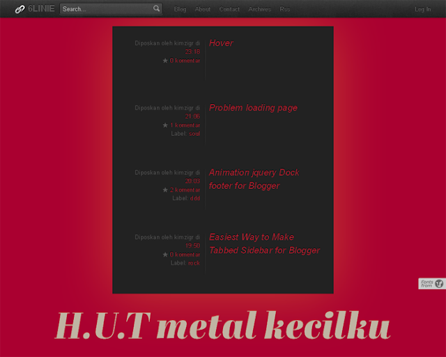 6Linie Blogspot Template
