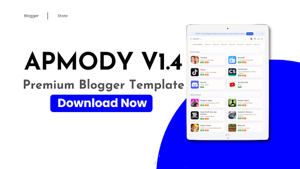 APMODY V1.4 Premium Blogger Template Free Download 