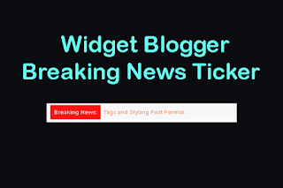 Widget Breaking News Ticker