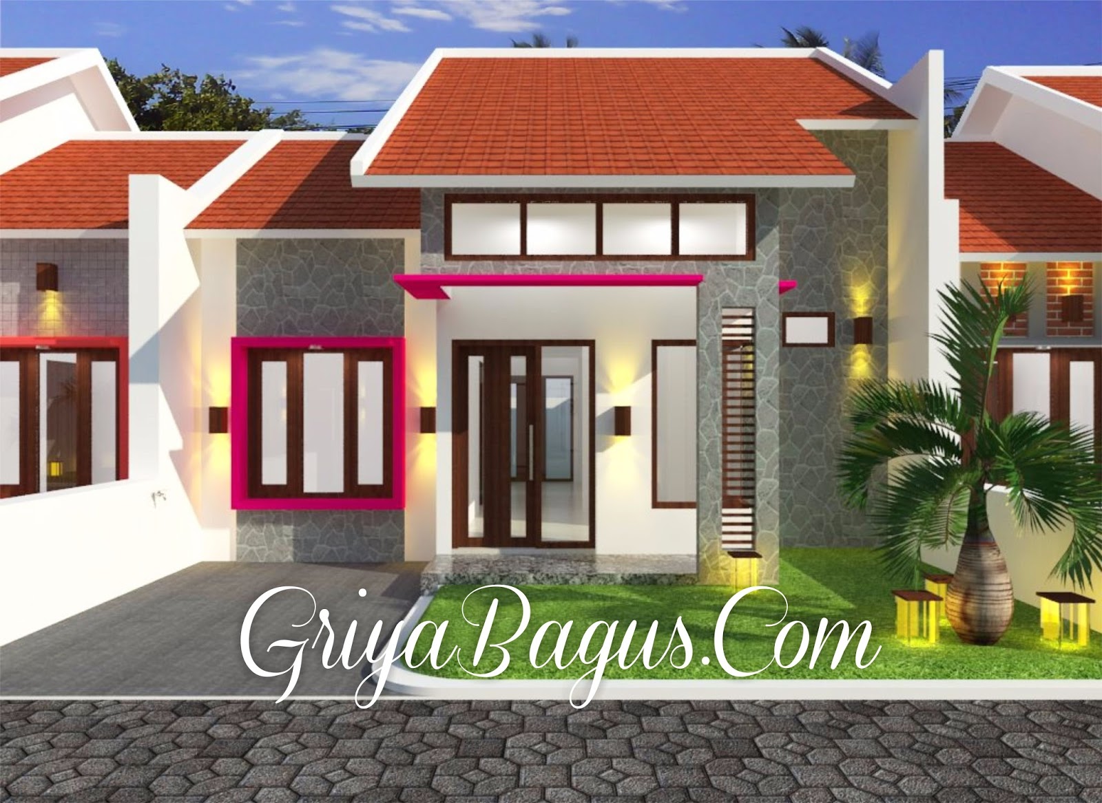 Contoh Desain Rumah Minimalis Tipe 55 110 M2 Di Yogyakarta Kavling
