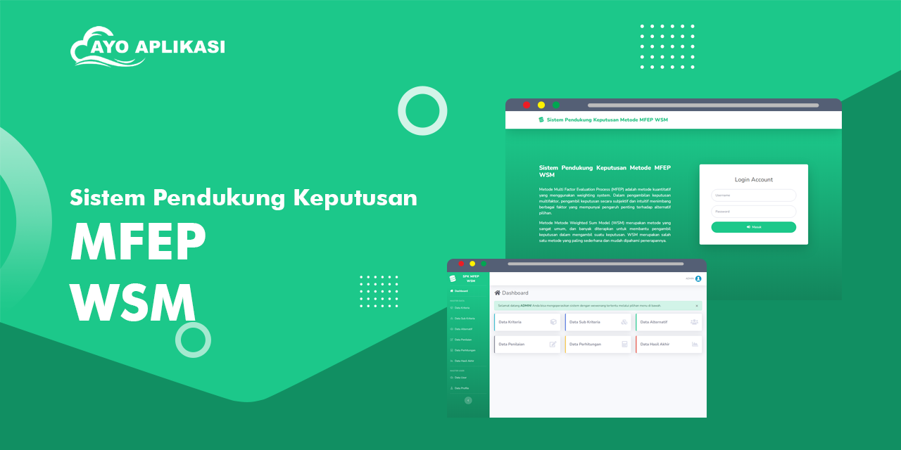 Source Code Aplikasi Sistem Pendukung Keputusan (SPK) Perbandingan Metode MFEP Dan WSM