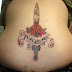 Sexy rose tattoo and dagger tattoos for Big Back Girls