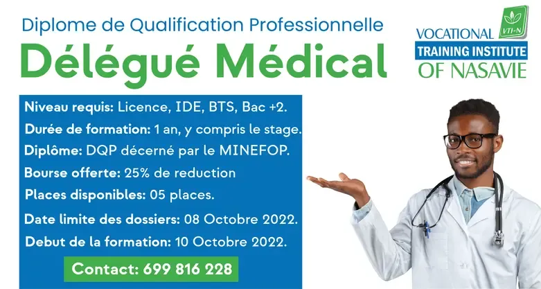 Opportunité de Formation diplômante des Délégués Médicaux