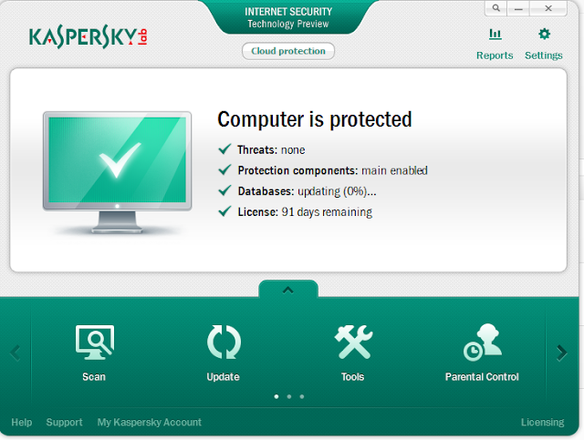 Kaspersky Internet Security 2013 – Interface