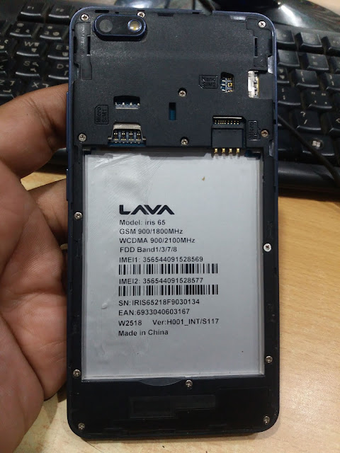 Lava Iris 65 (INT/S117) Flash File HANG LOGO FIX  FRP RESET DONE  LCD PROBLEM FIX  FASTBOOT MODE FIX