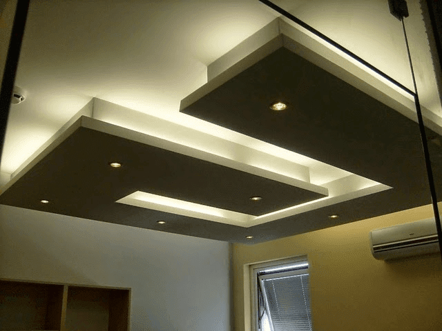 Contoh Inspirasi Model Plafon Gypsum Kamar Minimalis Terbaru - Godean