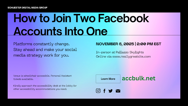 How to Join Two Facebook Accounts Into One